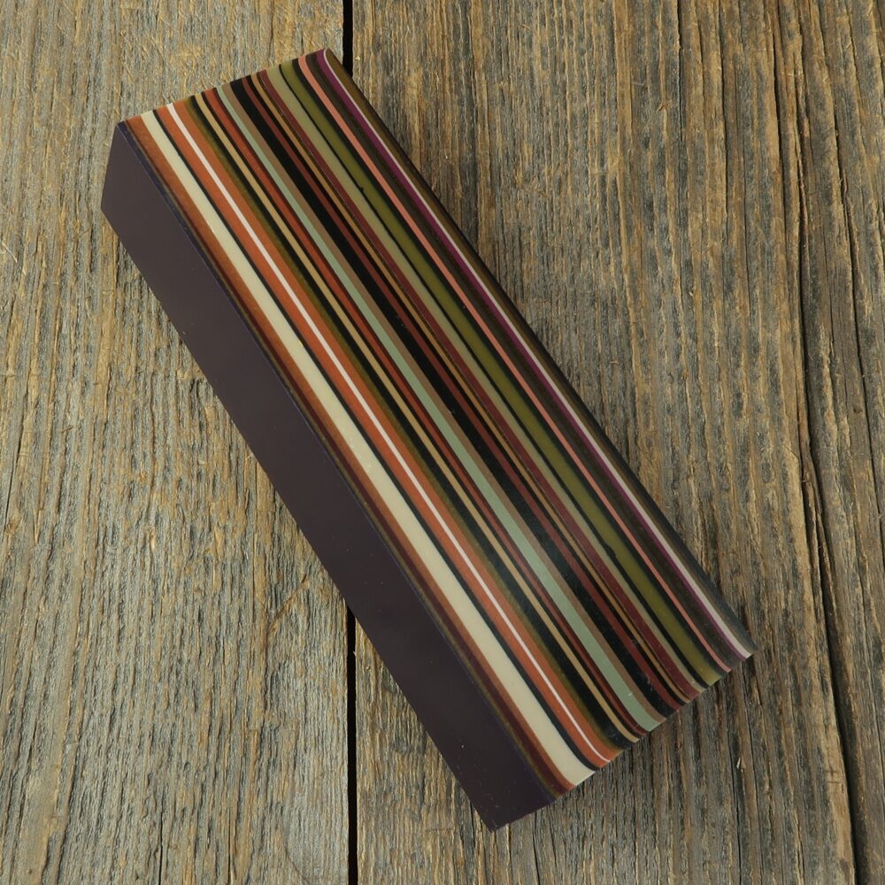 Epoxy block - Retro rainbow