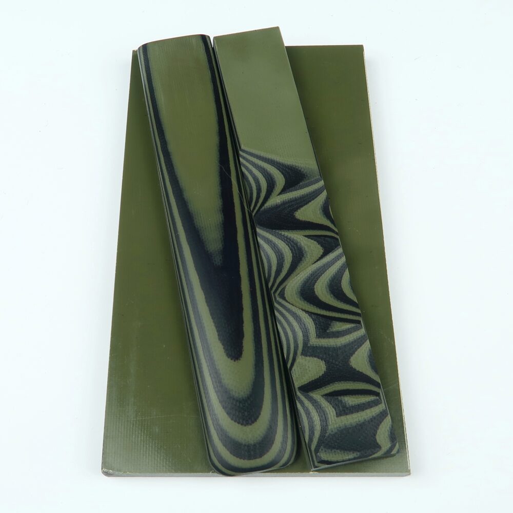 Olive & black G10 -145x500x7 mm