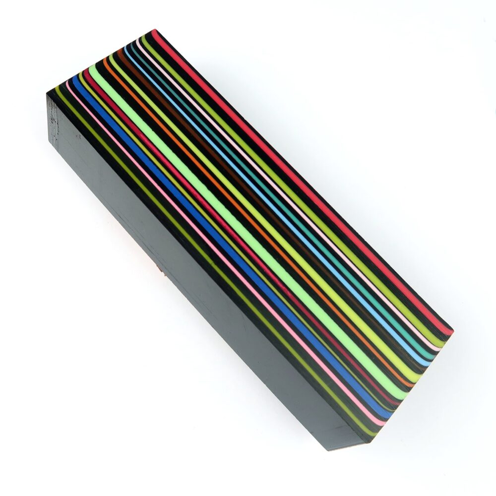 Epoxy block - rainbow 5